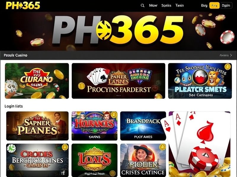 Welcome to PH365 Casino Login.com, your gateway to a world of thrilling casino games. Join now for a secure and rewarding online gambling experience with exclusive bonuses and top-tier game selections.