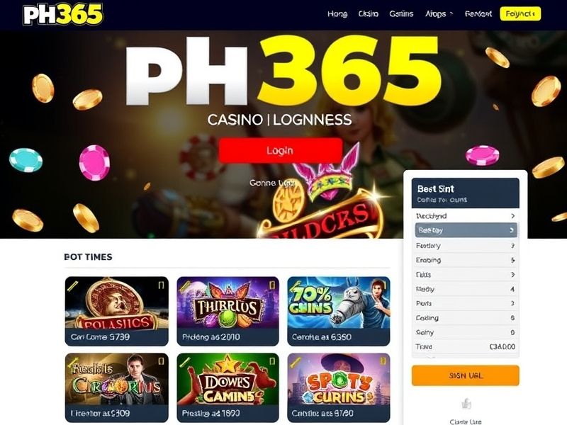 Welcome to PH365 Casino Login.com, your gateway to a world of thrilling casino games. Join now for a secure and rewarding online gambling experience with exclusive bonuses and top-tier game selections.